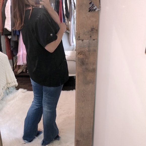 HH works by healing hands black nurses scrub top size 1X - Picture 3 of 9